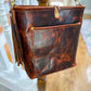 Bennett Bucket in Coffee Full Grain Bison Leather w/Dyed Strap