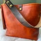 Hobo Bucket in Dark Ginger Vachetta