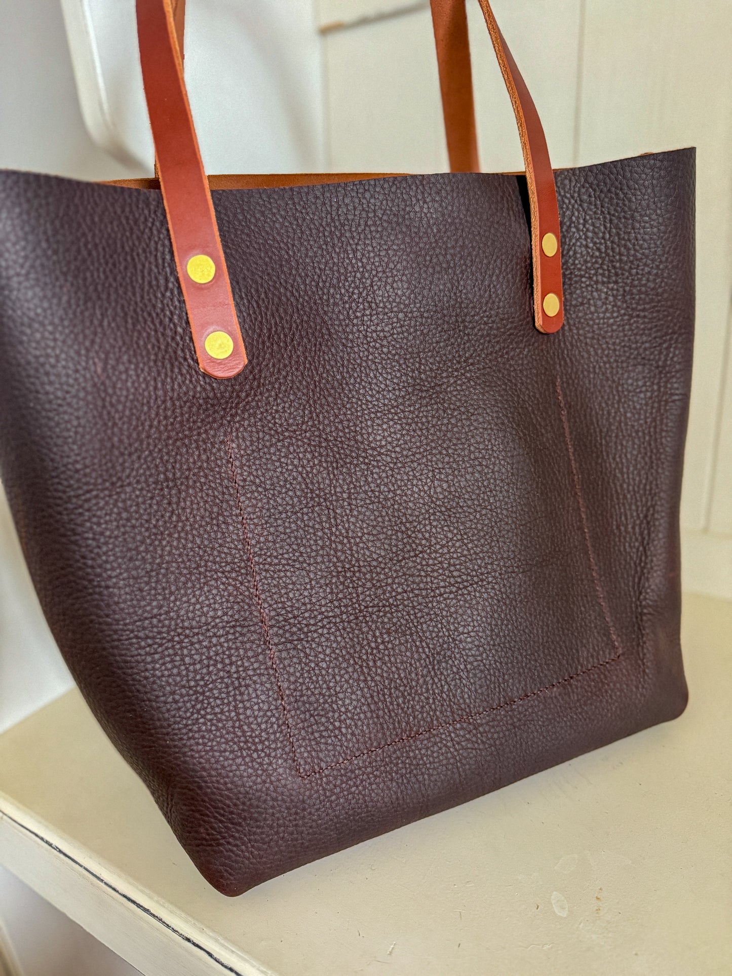 Classic Tote in Espresso Kodiak Full Grain Leather