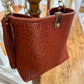 Hobo Bucket in Chestnut Full Grain Bison Leather
