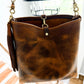 Hobo Bucket in Old Soul Full Grain Leather