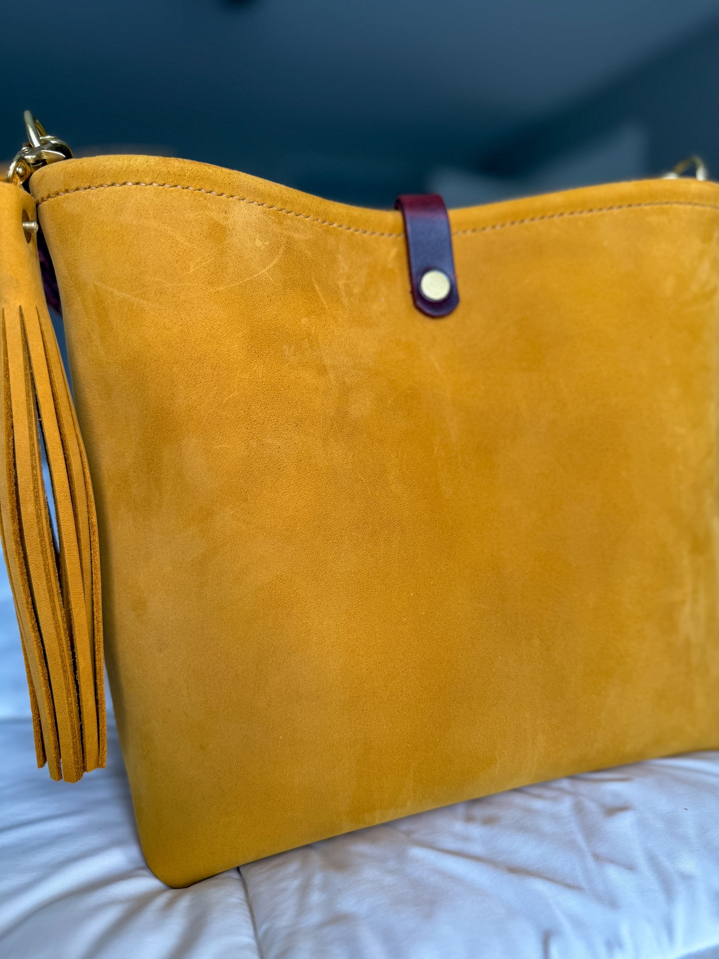Hobo Bucket in Wheat Modesto Horween Leather