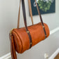 Bren Barrel in Toffee Vegetable Tanned Leather