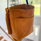 Bennett Bucket in Italian Honey Saffron Vegetable Tanned Leather