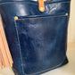 Bennett Bucket in Horween Cobalt Derby Veg Tan Leather