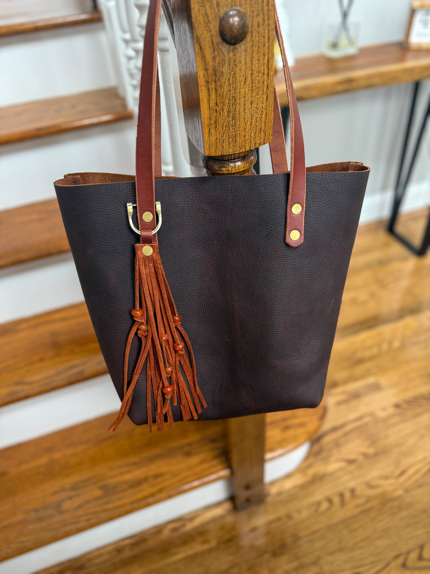 Classic Tote in Espresso Kodiak Full Grain Leather