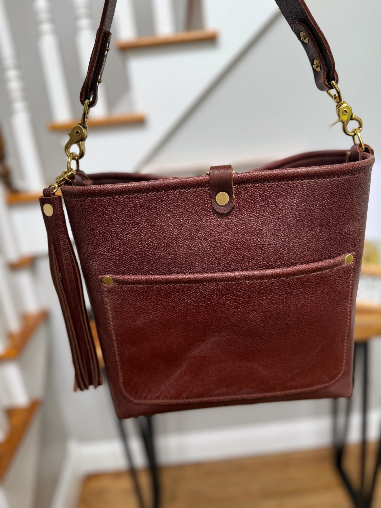 Bennett “shorty” Bucket in Horween Montana Chocolate