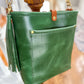 Bennett Bucket in Shamrock Green Full Grain Leather