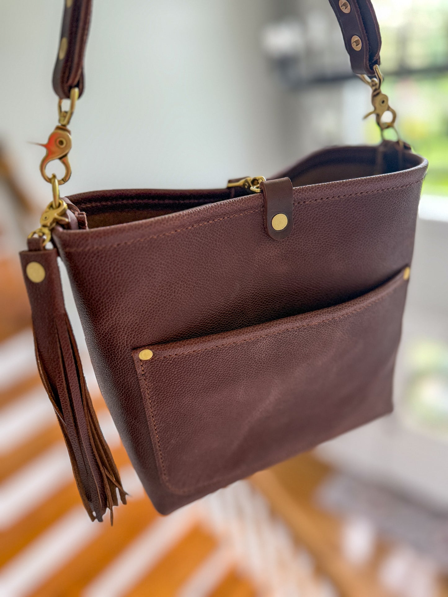 Bennett “shorty” Bucket in Horween Montana Chocolate