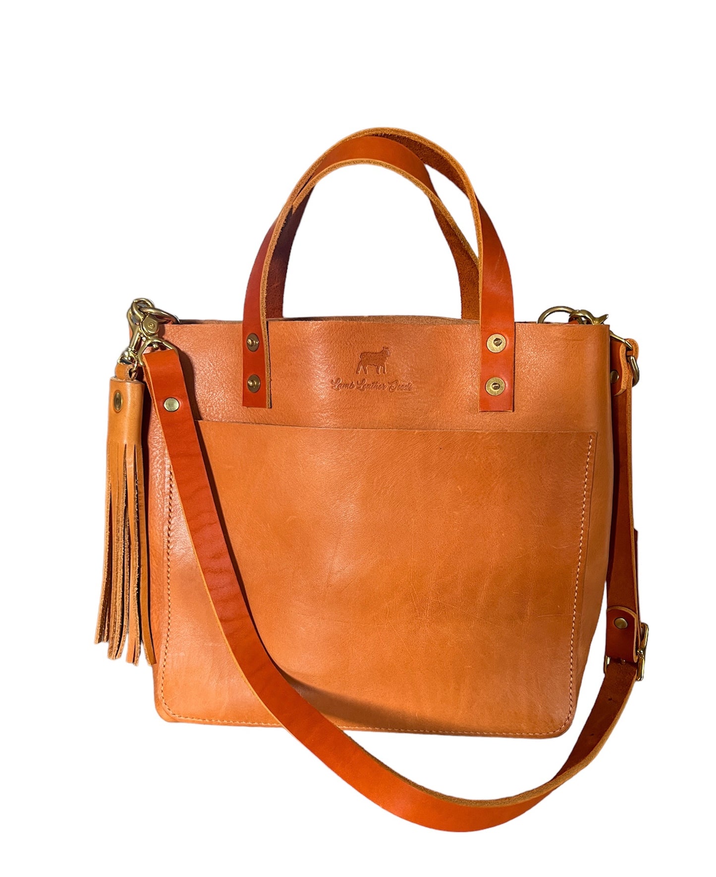 Medium Brookie Tote in Premium Saddle