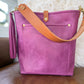 Bennett Bucket in Electric Pink Full Grain Leather