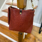 Hobo Bucket in Chestnut Full Grain Bison Leather