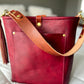 Bennett Bucket in Mulberry Veg Tan Italian Leather