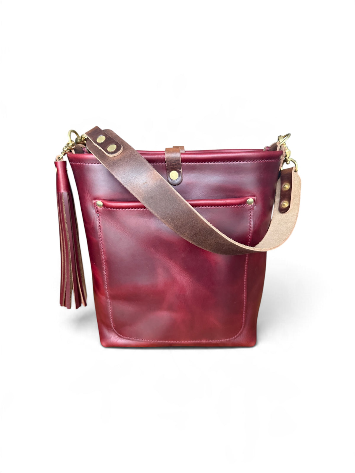 Bennett Bucket in Burgundy Chromexcel Horween