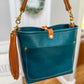 Bennett “shorty” Bucket in Turquoise Vachetta