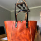 Large Shopper Tote in Horween English Tan Derby Leather