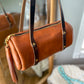Bren Barrel in Toffee Vegetable Tanned Leather