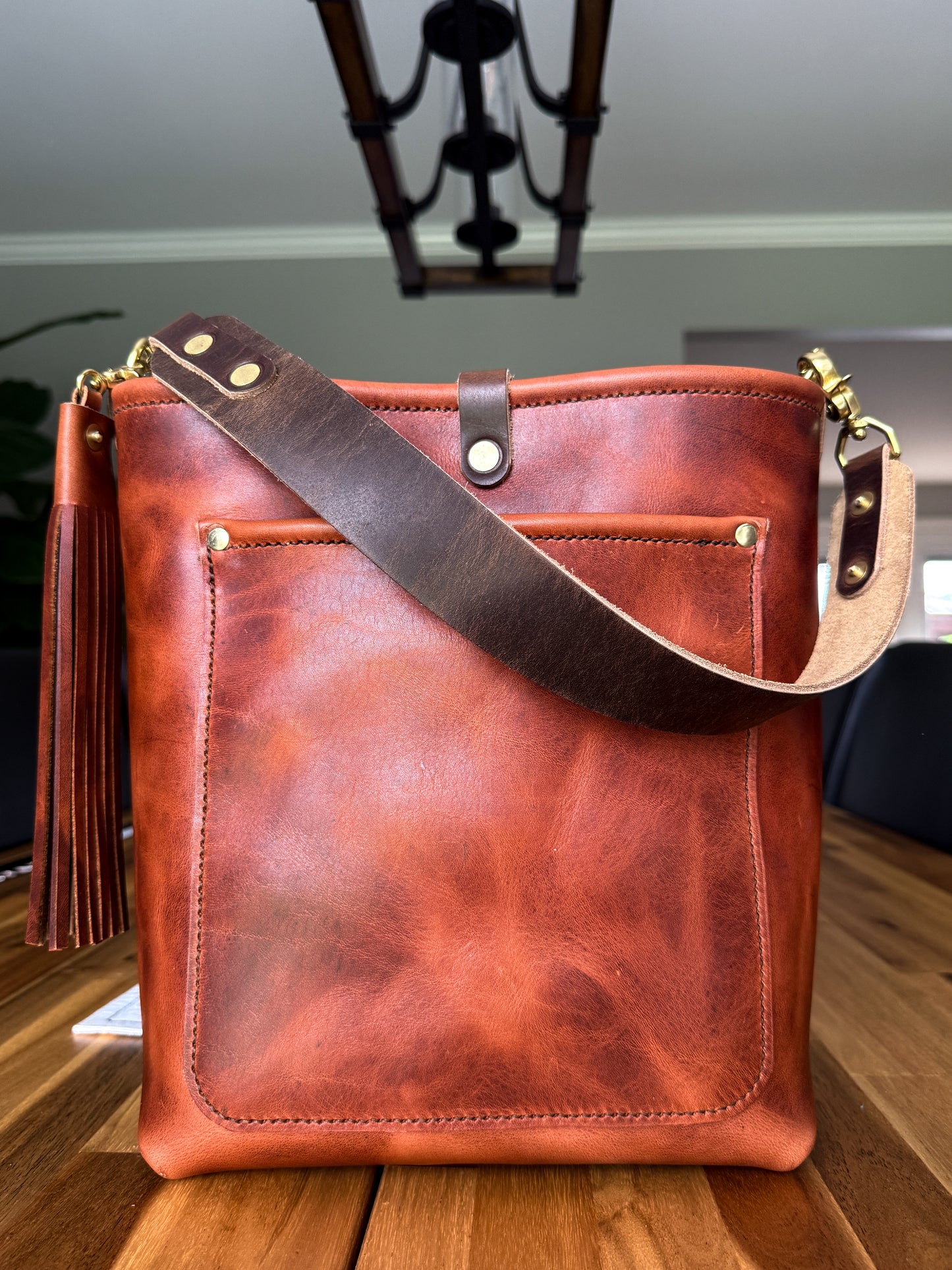 Bennett Bucket in Horween English Tan Derby