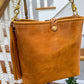 Hobo Bucket in Italian Honey Saffron Vegetable Tan w/Candy Strap