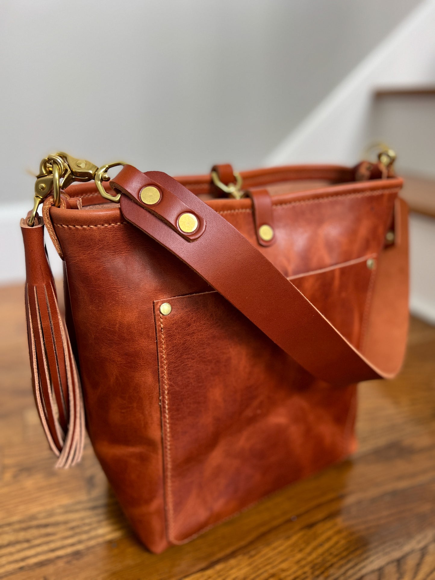 Bennett Bucket in Horween English Tan Derby