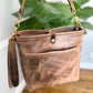 Bennett “shorty” Bucket in Horween Krypto Vetiver Leather