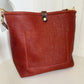 Hobo Bucket in Chestnut Full Grain Bison Leather