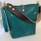 Bennett Bucket in Peacock Full Grain Bison Leather