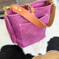 Bennett Bucket in Electric Pink Full Grain Leather