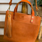 Medium Brookie Tote in Premium Saddle