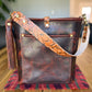 Bennett Bucket in Coffee Full Grain Bison Leather w/Dyed Strap