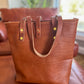 Tall Tote in Horween Montana Cognac