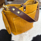 Bennett Bucket in Goldenrod Full Grain Bison