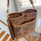 Bennett “shorty” Bucket in Horween Krypto Vetiver Leather