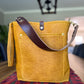 Bennett Bucket in Goldenrod Full Grain Bison