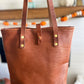 Tall Tote in Horween Montana Cognac