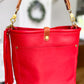 Bennett “shorty” Bucket in Ruby Vachetta