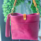 Bennett “shorty” Bucket in Lilac Vachetta