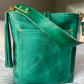 Bennett Bucket in Teal Full Grain Leather
