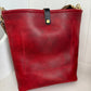 Bennett Bucket in Red Persian Horween Cypress Leather