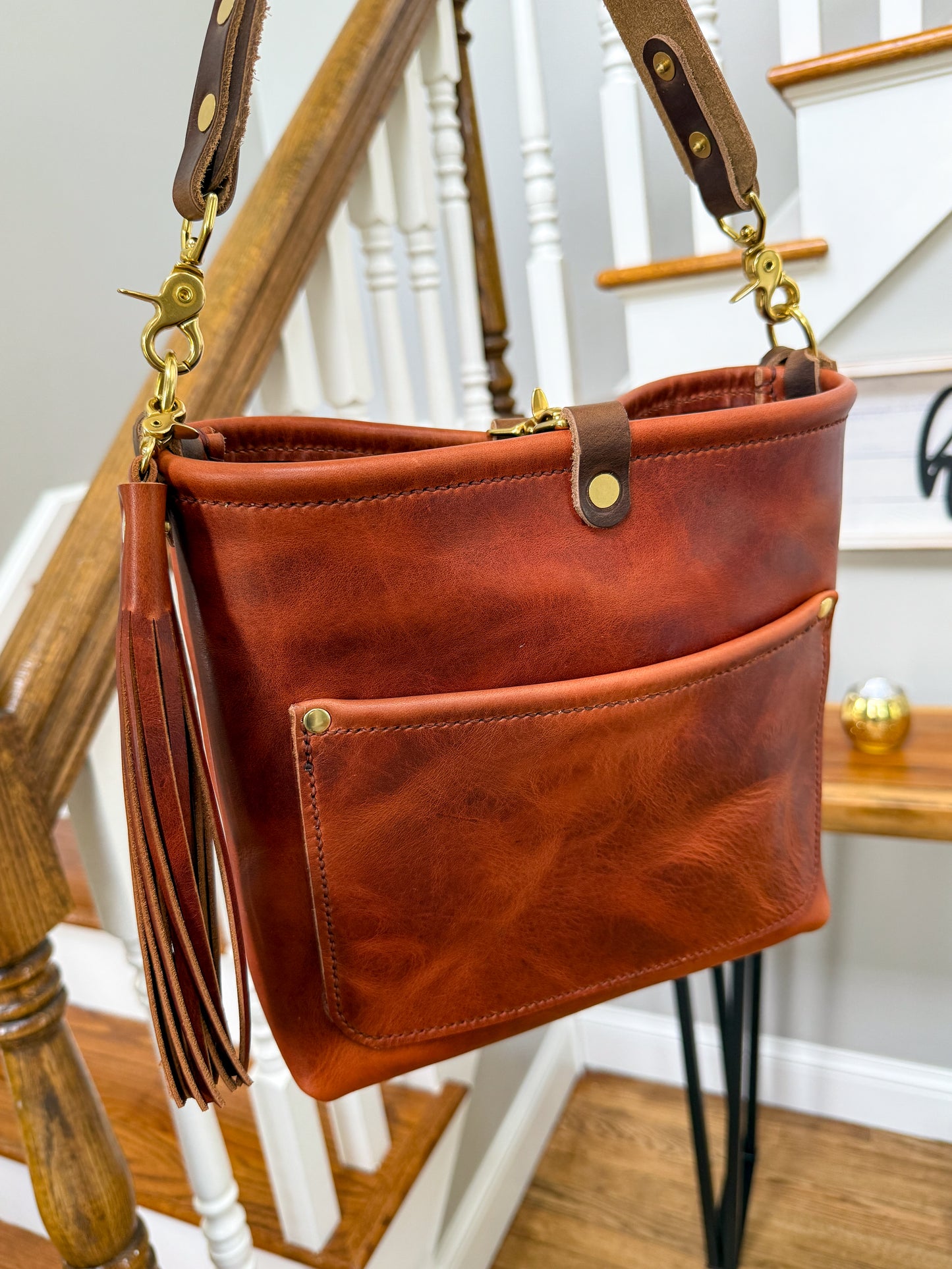 Bennett “shorty” Bucket in Horween English Tan
