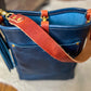 Bennett Bucket in Horween Cobalt Derby Veg Tan Leather