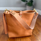 Hobo Bucket in Natural Vachetta