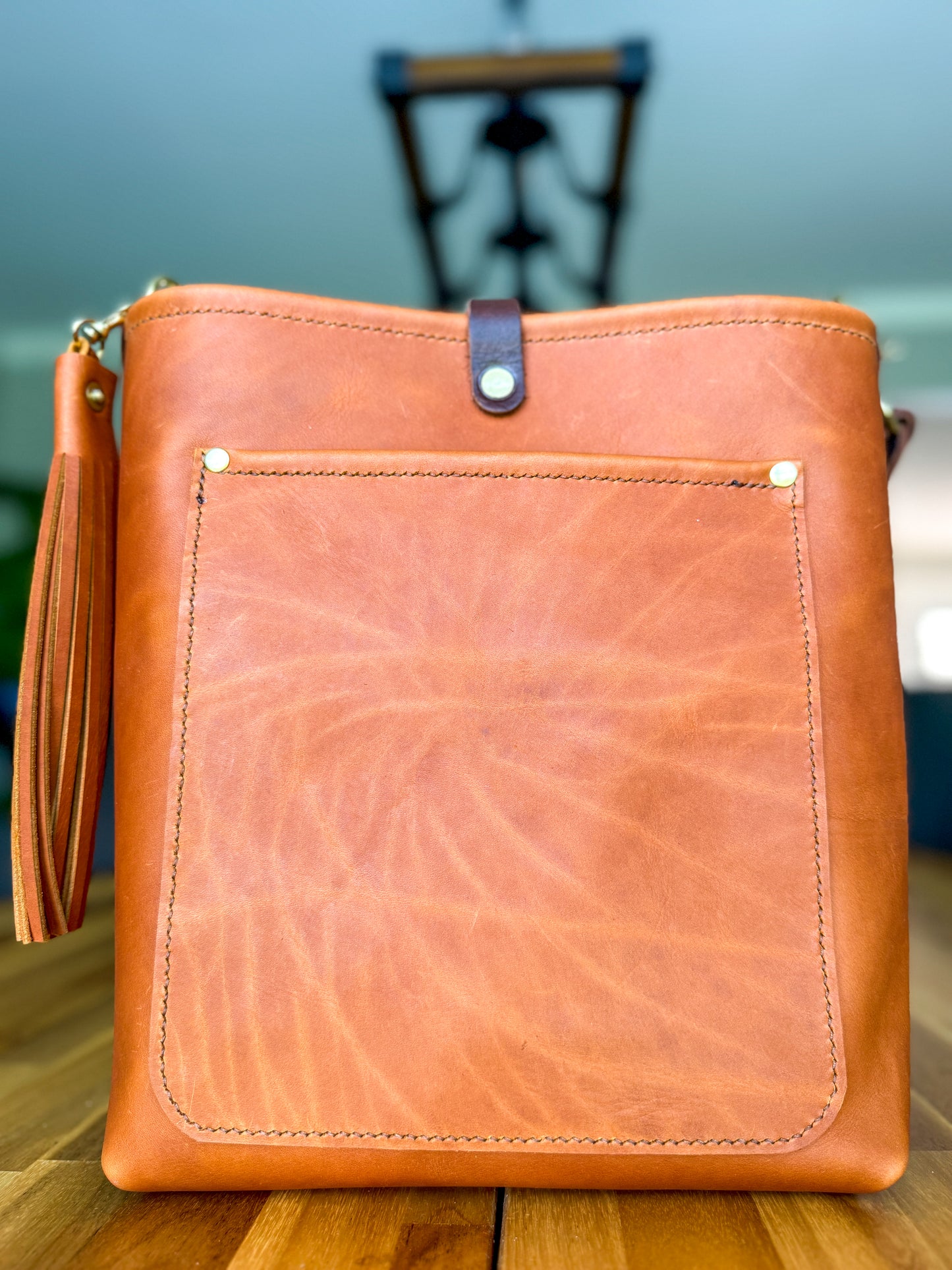Bennett Bucket in Tawny Full Grain Leather
