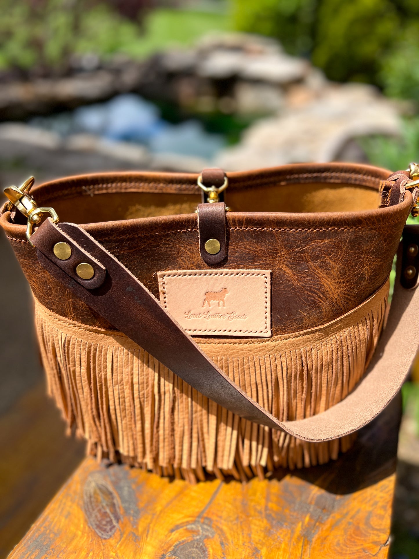 Bennett “shorty” Bucket in Old Tobacco Full Grain Leather