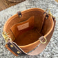 Bennett “shorty” Bucket in Italian Biscotti Vegetable Tanned Leather