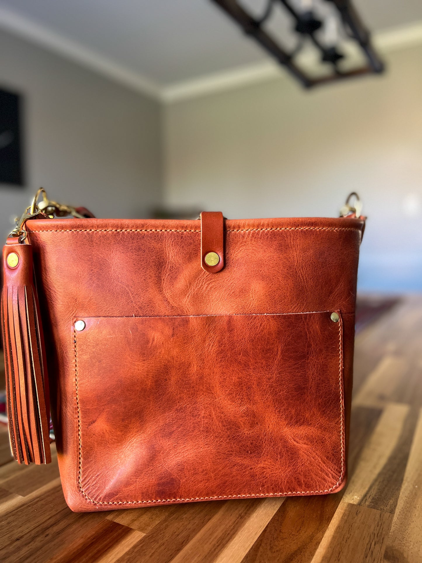 Bennett “shorty” Bucket in English Tan Derby Horween