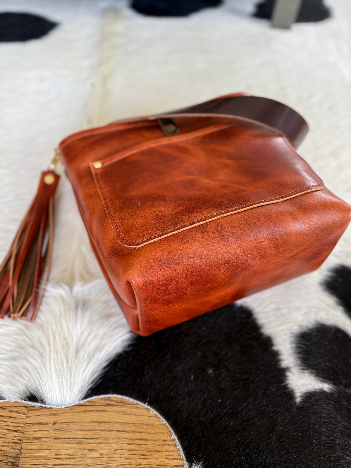 Bennett “shorty” Bucket in Horween English Tan