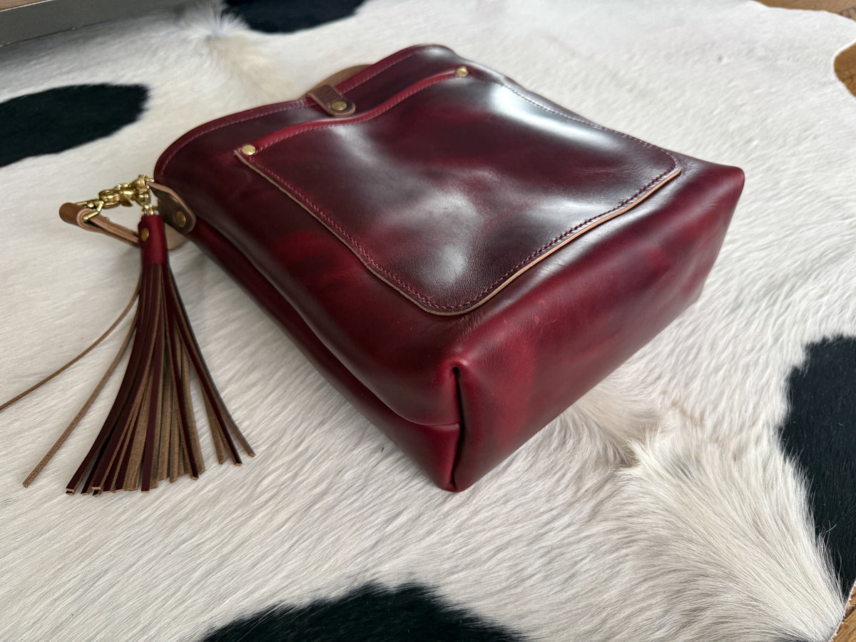Bennett Bucket in Burgundy Chromexcel Horween