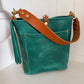 Bennett Bucket in Teal Full Grain Leather