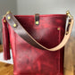 Bennett Bucket in Russet Horween Derby Leather